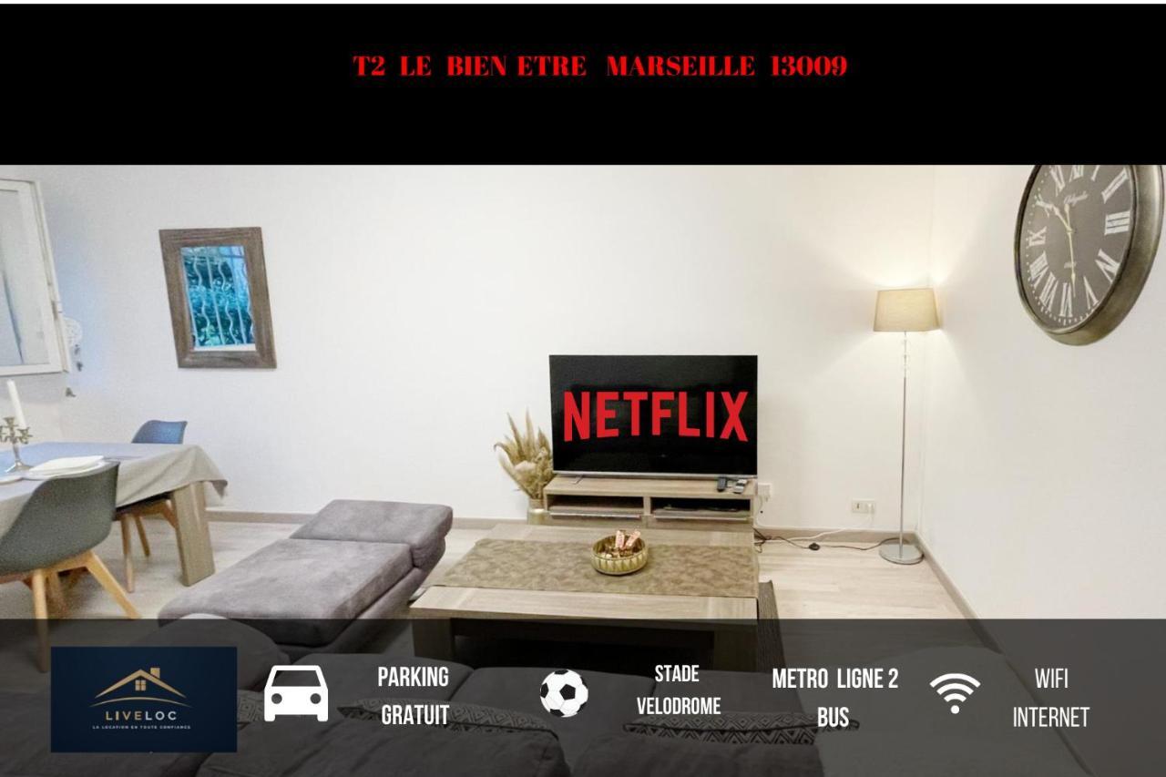 T2 LE BIEN ETRE MARSEILLE 9ème-wifi-netflix-Métro-Parking-Plage Extérieur photo